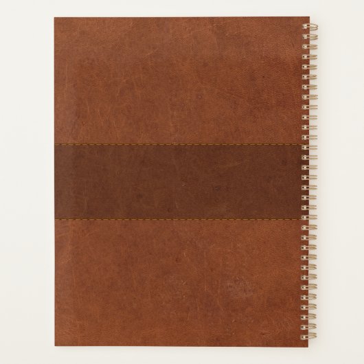 Effet Cuir Brown avec points (Dos)