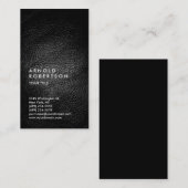 Effet cuir Carte de visite professionnel moderne (Devant / Derrière)