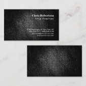 Effet Cuir Moderne Chic Charmant Carte de visite (Devant / Derrière)