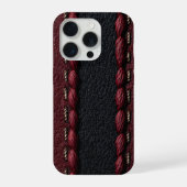 Effet cuir noir et rouge (Verso)