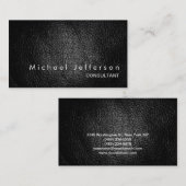 Effet cuir Professionnel Carte de visite moderne (Devant / Derrière)