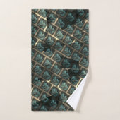 Effet de brique gris bleu, sous tache foncée en li (Serviette à main)