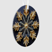 Effet de calage 3d Flocon de neige (devant)