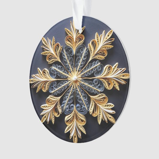 Effet de calage 3d Flocon de neige (devant)