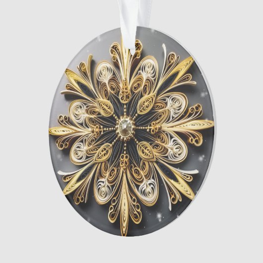 Effet de calage 3d Flocon de neige (devant)