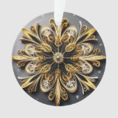 Effet de calage 3d Flocon de neige (devant)