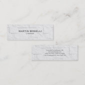 Effet de mur gris clair clair simple Carte de visi (Devant / Derrière)