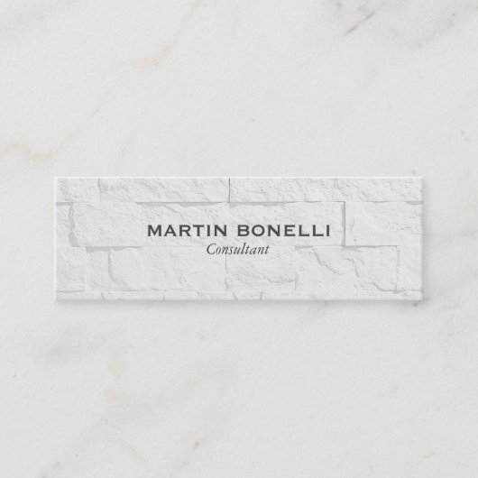 Effet de mur gris clair clair simple Carte de visi (Devant)