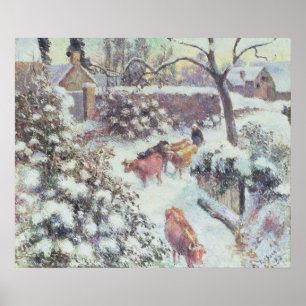 Effet de Neige a Montfoucault, 1882 Poster