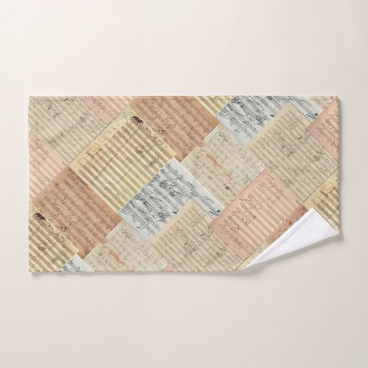 Effet de patchwork de mélange de manuscrit de (Serviette à main)