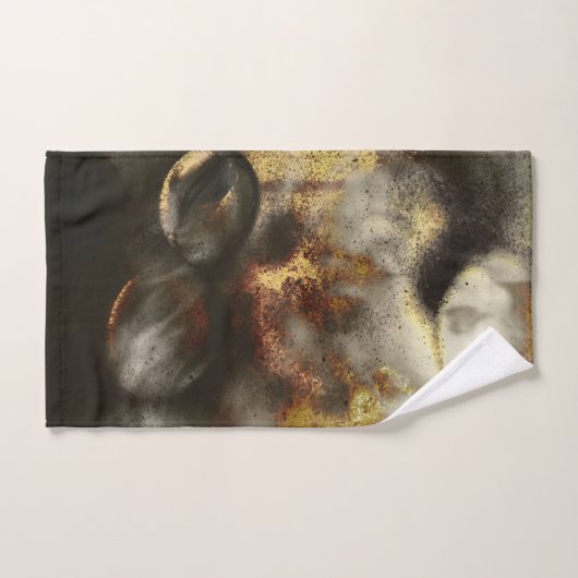 Effet de poussière Gold et Silver Star (Serviette à main)