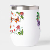 Effet de quadrillage papier 3D coeur floral (Droite)