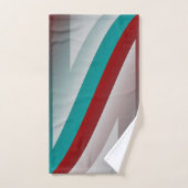 effet de sphère grise bordeaux turquoise (Serviette à main)