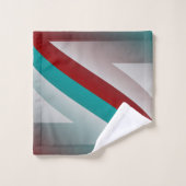 effet de sphère grise bordeaux turquoise (Gant de toilette)