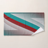 effet de sphère grise bordeaux turquoise (Serviette à main)