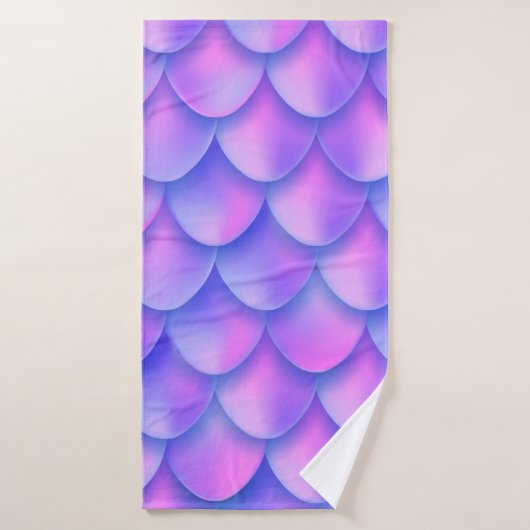 Effet de texture de feuille de queue de sirène de (Serviette de bain)