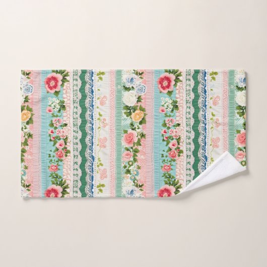 Effet dentelle de broderie vintage (Serviette à main)