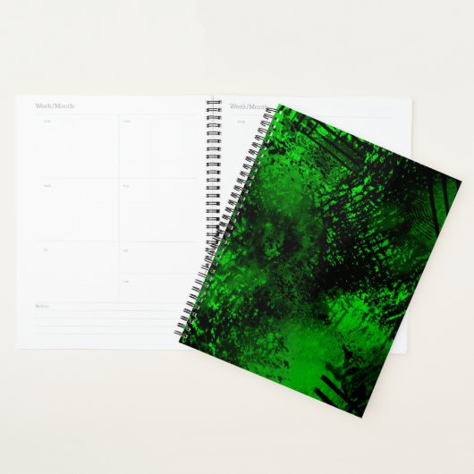Effet Dessin de peinture vert et noir (Devant avec enveloppe)