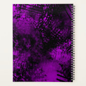 Effet Dessin de peinture Violet & Noir (Dos)