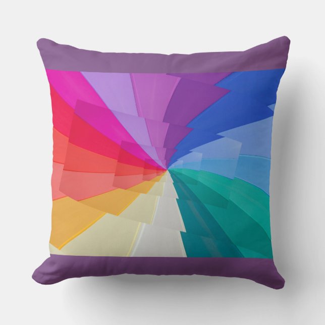 effet droste multicolore sur coussin (Recto)