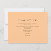 Effet du papier coupé orange Mariage botanique bud (Dos)