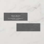 Effet élégant d'abrégé sur argent de mini carte de (Devant / Derrière)