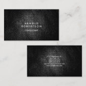 Effet en cuir tendance Carte de visite moderne (Devant / Derrière)