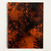 Effet Paint Splatter orange et noir (Devant)