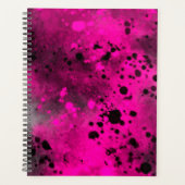 Effet Paint Splatter rose et noir (Devant)