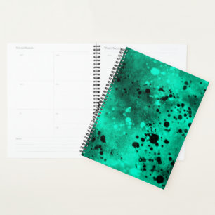 Effet Paint Splatter vert & noir