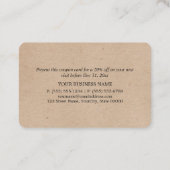 Effet papier Kraft - Bon de réduction (Dos)