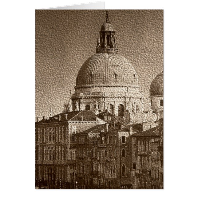 Effet Papier Sepia Venise Grand Canal (Devant)