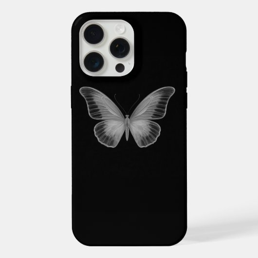 effet papillon blanc iphone 15 pro max coque (Verso)