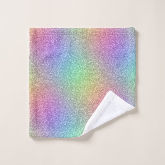 Effet Parties scintillant arc-en-ciel (Gant de toilette)