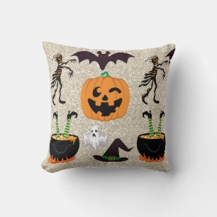 Effet parties scintillant Coussin Halloween