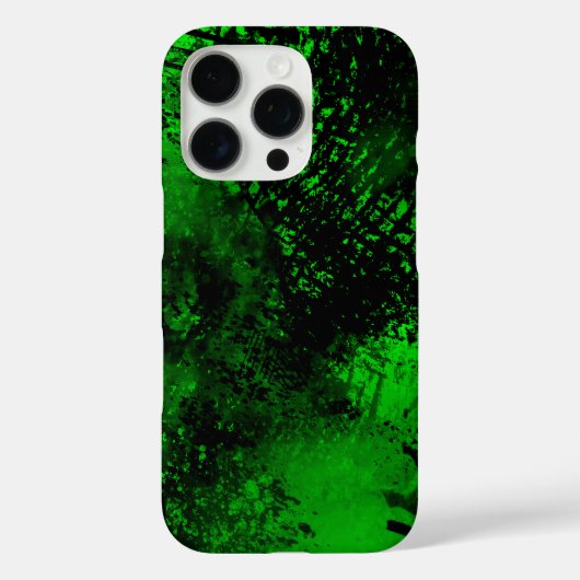 Effet Peinture Spray vert iPhone 16 Coque (Verso)