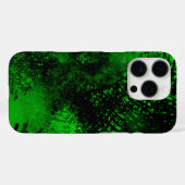 Effet Peinture Spray vert iPhone 16 Coque (Verso (horizontal))