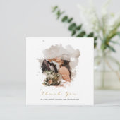 Effet photo aquarelle, carte de remerciements mari (Debout devant)