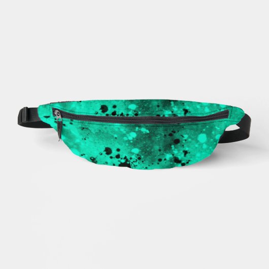 Effet Retro Paint Splatter Vert & Noir (Recto)
