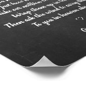 Effet tableau noir craie commémoratif de mariage C (Coin)