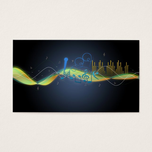 Effets lumineux cool musique notes tourbillons de  (Devant)