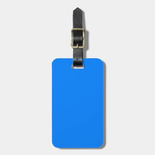 Efficiënt azuurblauw bagagelabel (Voorkant verticaal)