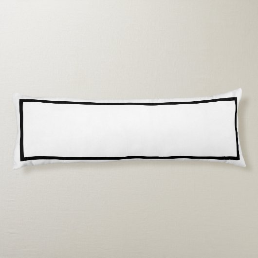 Efficiënt Klassiek Zwart met Witte Afwerking Body Lichaamskussen (Achterkant)