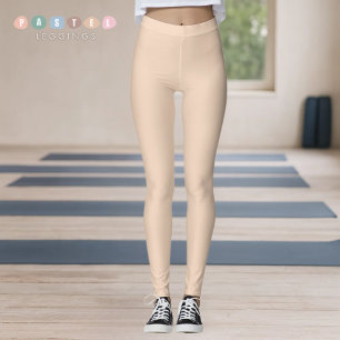 Efficiënt Zacht Licht Pastel Beige Crème Gele Kleu Leggings