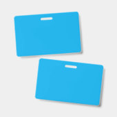 Efficiënte Cyaanblauwe Achtergrond | Zomer Minimaa Badge (Voor- en achterkant)