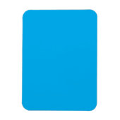 Efficiënte Cyaanblauwe Achtergrond | Zomer Minimaa Magneet (Verticaal)
