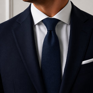 Efficiënte Navy Blauwe Textuur Stropdas