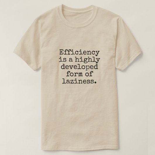 Efficiëntiekop T-shirt (Design voorkant)