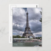 Effiel Tower Briefkaart (Voorkant / Achterkant)