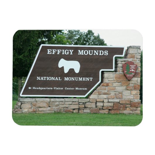 Effigy Mounds Ingangsmagneet Magneet (Horizontaal)